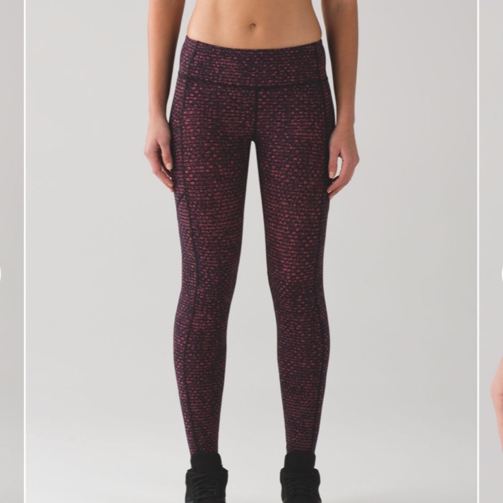 Lululemon Speed Tight Shatter Dust Coral Plum